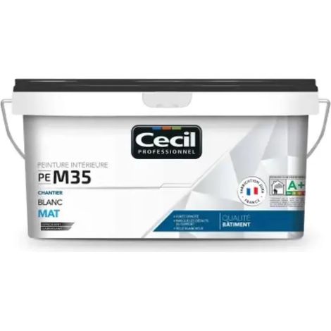 Peinture mate CÉCIL PE M35 Blanc 5 L (1/2)