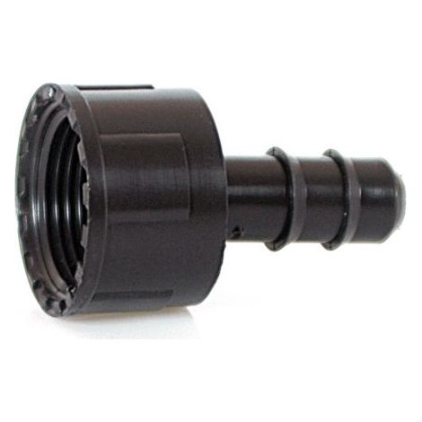 RACCORDO PORTAGOMMA CON GHIERA FEMMINA ø 16 x  3/4