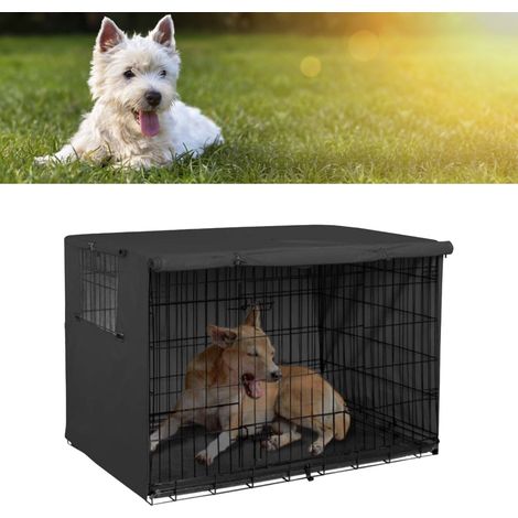 Housse de Cage pour Chiens 124.5x84x79cm Imperméable, Anti-UV et Anti-Poussière avec Toile Oxford 210D et Sac de Rangement (1/5)