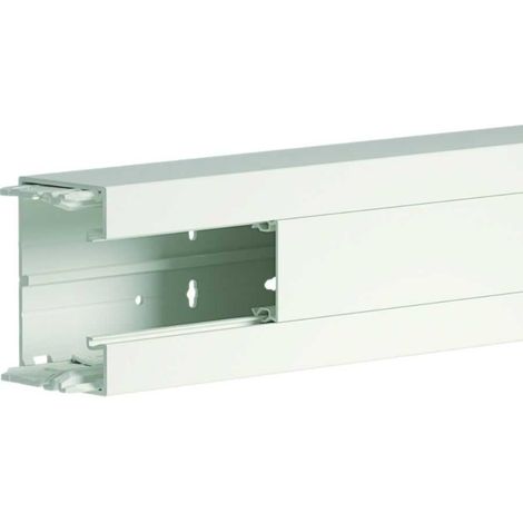 Goulotte d'installation - 90 x 55 mm - 1 compartiment - Longeur 2 m - PVC - Blanc - Tercia Clip45 - B47011 - IBOCO