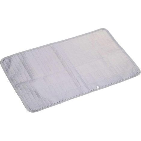 Tapis rafraîchissant pour chien, coussin frais pour animaux, garde votre chien au frais, cadeau pour chien, disponible en plusieurs tailles du XS au L, gris clair. (1/4)
