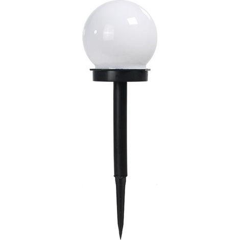 Ensemble de 2 boules solaires LED, éclairage extérieur, éclairage décoratif pour balcon, jardin, sol, clous