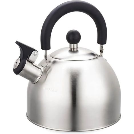Bouilloire électrique 2 litres couleur argent, modèle compact, fixation standard, 1 pièce, capacité idéale pour la cuisine et le bureau (1/5)