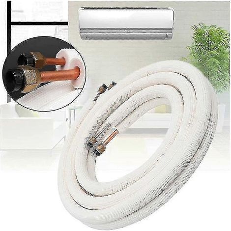 Ensemble de tubes serpentins de climatiseur de 3 mètres, fil de cuivre isolé 1/4 po et 3/8 po, pièces de climatiseur R-yvan Edition 0617 (1/4)