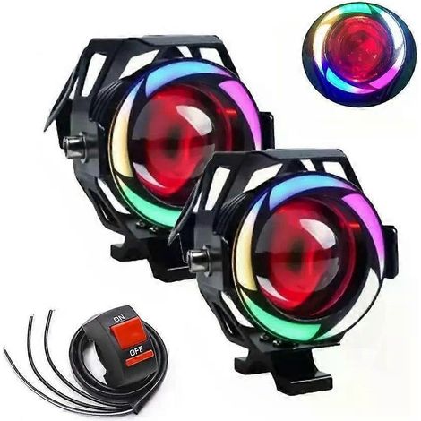 Faro Led Moto Rgb Eye Angel Eye Demon Eye Estroboscopio( ) (1/5)