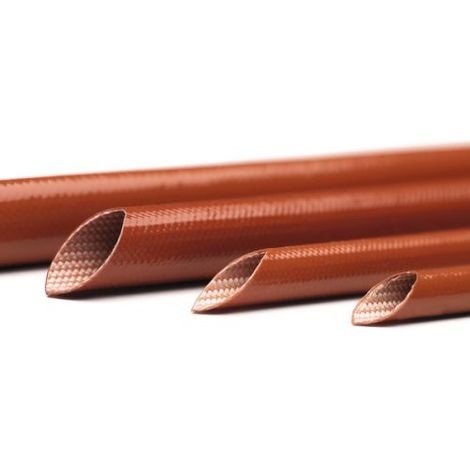 GUAINA IN VETROTEX-SILICONE TUBO COLORE ROSSO 6 MM CONFEZIONE DA 10 MT (39432)