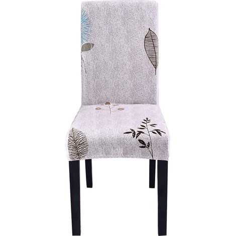 Housse De Chaise Élastique - Protection Anti-Poussière - Pour Salon Cuisine Bureau - Lot De 1 (1/5)