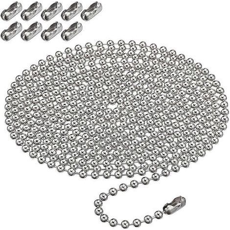 Metallkugelkette mit Kugelschnallen-Set, Rollo-Vorhangbefestigungszubehör