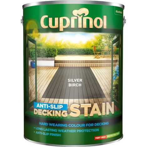 Cuprinol Anti Slip Decking Stain - Silver Birch - 5 Litre