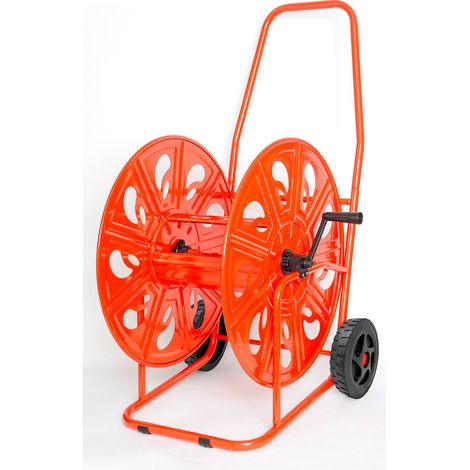 Carrello Avvolgitubo Manuale 140 mt in Acciaio Agrati Rosso