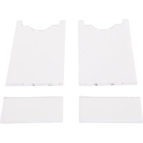 Entretoises murales universelles pour meubles, protections murales en acrylique pour pieds de canapé et de lit, prévenant les risques d'incendie et préservant l'espace pour les prises électriques (typ (1/5)