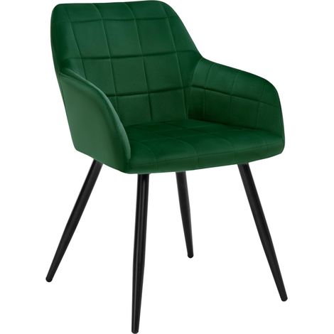 WOLTU Kitchen Dining Velvet chairs Bedroom chairs Living Room Backrest chairs Green (1/5)