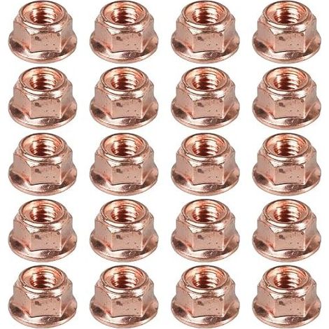 M8 Copper M8 x 1.25 Exhaust Manifold Nut Turbo Exhaust Nuts For E30 A2001420072 11621711954 (1/5)