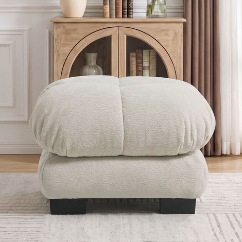 Tissu chenille ottoman - Kaki clair (1/5)