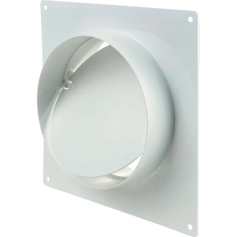 Conector de 100 mm con válvula de retención y brida airRoxy 0532