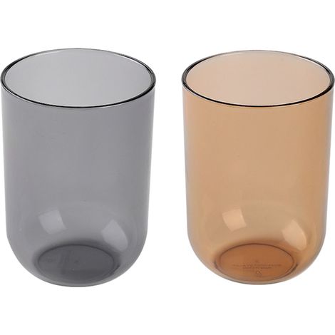 Gobelet À Brosse À Dents Transparent - Support De Rangement En Plastique - Pour Salle De Bain Et Bureau - Lot De 1 (1/5)
