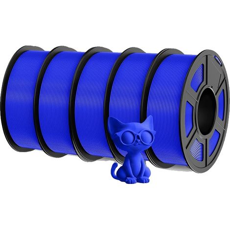 Filamento PLA+ di alta qualità per stampanti 3D, disponibile in diversi colori, tra cui il blu. (1/2)