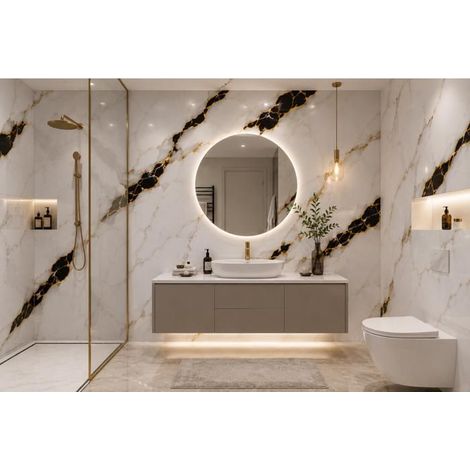 Panneau PVC Marbre Blanc Prestige