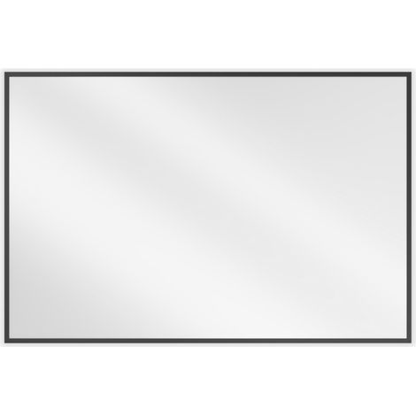 Mexen Loft specchio da bagno rettangolare 90 x 60 cm, cornice nera - 9852-090-060-000-70 (1/5)