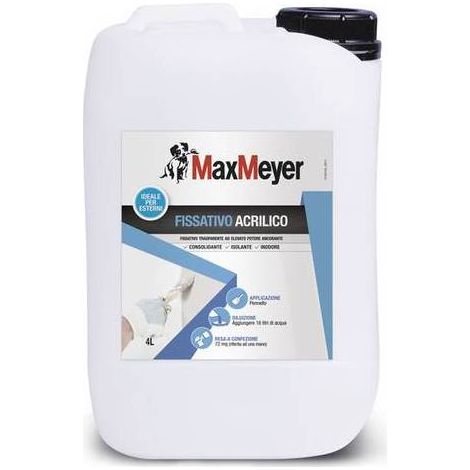 MAX FISSATIVO ACRILICO 4 L TRASPARENTE