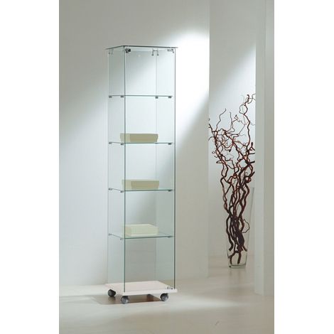 Vetrina Cristalli Temperati 40x40x180cm LL OF418E Made in Italy (1/2)