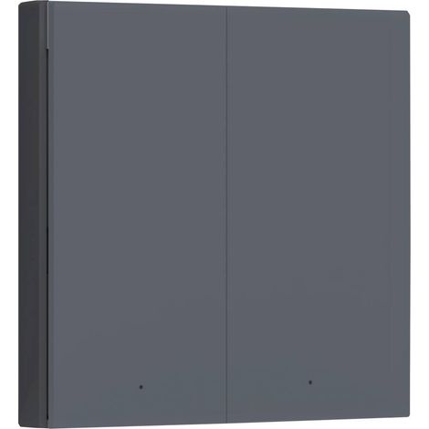 AqaraSmart Interruttore da parete H1 EU - Interruttore doppio con cable neutral Zigbee 3.0, grigio (1/5)