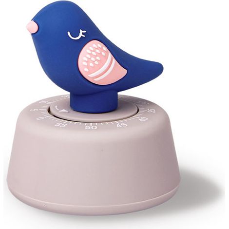 Simpatico timer a forma di uccellino dei cartoni animati, sveglia da cucina, strumento per la gestione del tempo, conto alla rovescia, promemoria per la lettura in cucina. (1/5)
