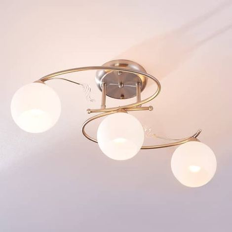 [NEUWERTIG] B-Ware Lindby Deckenlampe Deckenleuchte Svean LED Lampe 3-flammig Leuchte weiß 60cm (1/2)