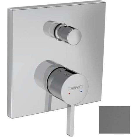 Hansgrohe Finoris - Mischer unter Putz, für 2 Verbraucher, chrom schwarz gebürstet 76415340 (1/2)