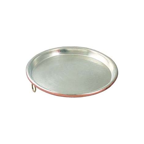 TEGLIA IN RAME STAGNATO PER FARINATA  cm.36x2h.