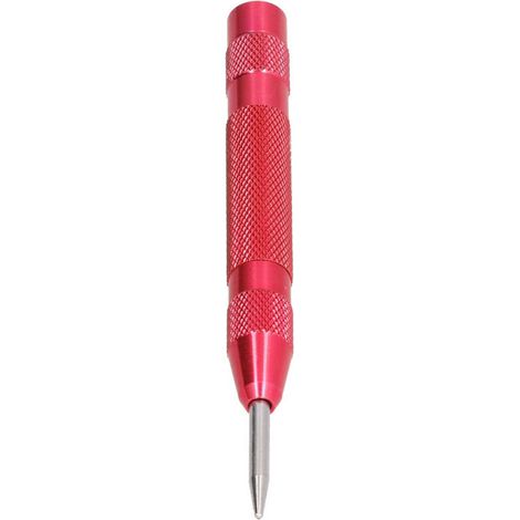 Poinçon de centrage automatique en acier trempé, pointe amovible et force réglable pour perçage précis