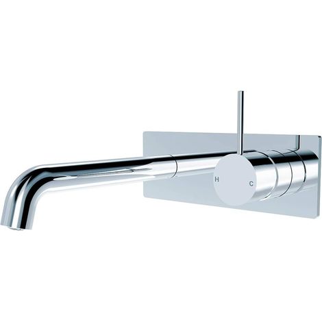 Chromage Robinet Lavabo Robinet Mural Pour Salle de Bain Kit Robinet Baignoire Robinet Mural de Lavabo Pour Salle de Bains Robinets de Baignoires Mitigeur Chromé (1/5)