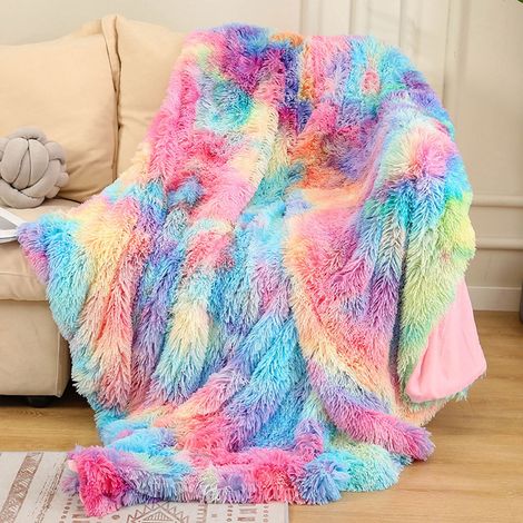 Couverture - Microfibre - 127 x 182 cm - Anti-statique - Pour Canapé Lit Extérieur - 1 Pièce (1/5)