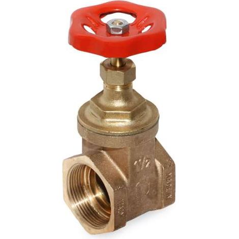 Muffenschieber 1 1/2'' DN40 Schieber Rotguss ohne Entleerung PN 16