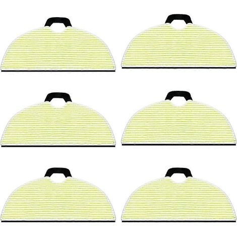 Lot de 6 lingettes de nettoyage compatibles avec l'aspirateur robot 2-en-1 Shark Matrix Plus AI Ultra AV2610WA, RV2610WA, AV2620WA, AV2630WA (1/5)