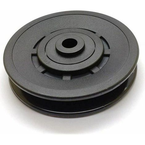 Poulie Roulement 90 mm Nylon - Pour Système Poulie Garage Grange Porte Fenêtre Machine À Câble - 6 Pièces (1/4)