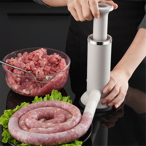 Wurstfüller, Wurstmaschine, Wurstfüller mit 1 Reis- und Fleischbällchenmaschine, Frikadellenfüller (1/5)
