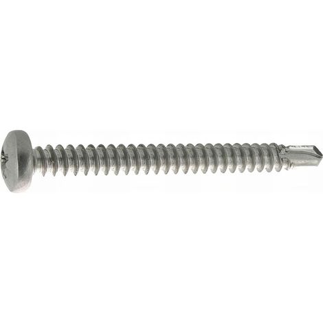 200 Vis autoperceuse inox A2 tête cylindrique pozidriv DIN7504M - diamètre 3,5 mm - Longueur 12,70 mm - Diamètre 3.5 mm