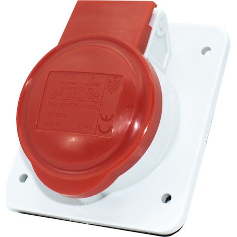 Base fija de empotrar a 10° HP IP44/IP54 de Gewiss 16A - 3P+N