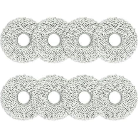 FOREHILL 8er-Pack Mikrofasertücher für Saugroboter - Ersatz-Mikrofasertücher
