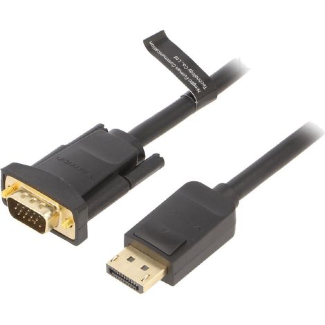 Cable D-Sub HD male DisplayPort male 3m - noir