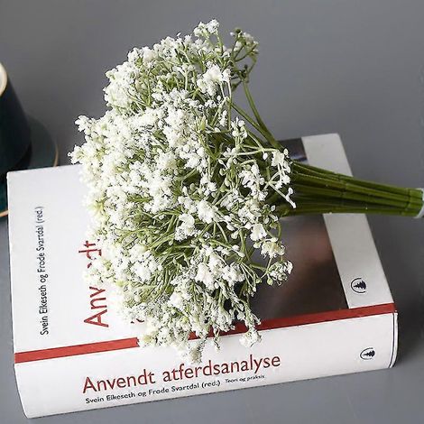 16 fleurs artificielles de gypsophile pour bouquets et décorations de mariage (1/5)
