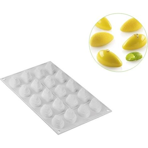 Stampo silicone Quenelle 10 multiporzione Silikomart
