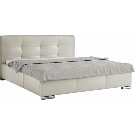 Cama Imber, Soft 033, Doble, 180x200, Cuero ecológico, Somieres, 198x222x100cm (1/5)