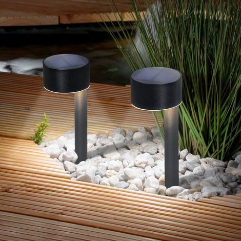 esotec Solarleuchten für außen JOSI 24 2er-Set ALUMINIUM Erdspieß outdoor 102942 (1/5)