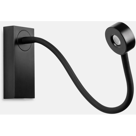 Leds-C4 Link - Luz de lectura de pared ajustable LED Black Touch dimmer 175lm 2700K (1/2)