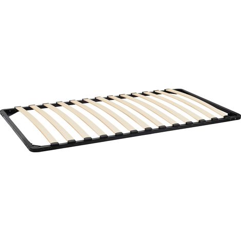 Iztoss – Sommier 90x190cm – Cadre à lattes en bois massif – 13 lattes pour soutien optimal – Installation rapide en 30 minutes