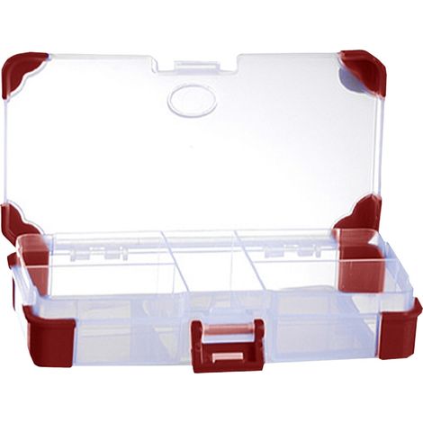 Universal VISO JAP14070RE Sortimentskasten (L x B x H) 140 x 70 x 30 mm Anzahl Fächer: 5 feste Unter