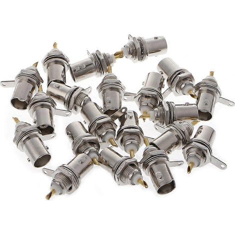 20 connecteurs BNC femelles pour montage sur panneau et châssis, accessoires pour moniteur (1/5)