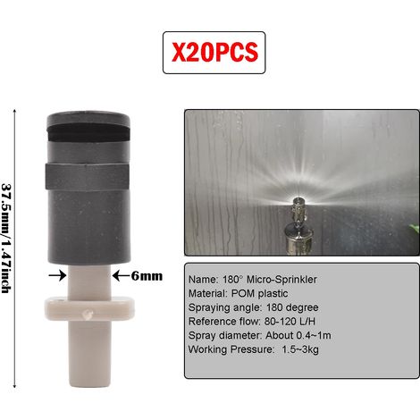 (C-20PCS) 20 buses de réfraction à 180 degrés avec raccords à vis 1/4'' ou 4/7 mm. (1/5)